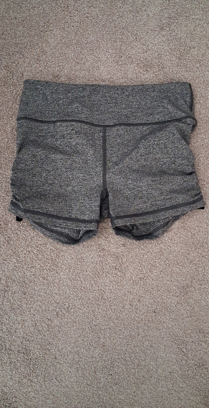 VSX Victoria's Secret High-Waist Stretch Gray Performance Shorts W/ Side Tie XS